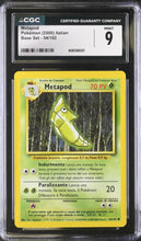 Load image into Gallery viewer, CGC 9 Italian Metapod Base Set Unlimited (Graded Card)
