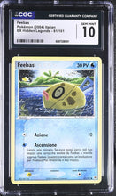 Load image into Gallery viewer, CGC GEM 10 Italian Feebas Hidden Legends (Graded Card)
