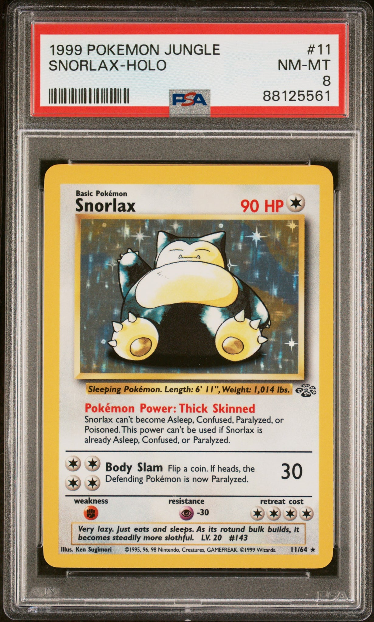 PSA 8 Snorlax Jungle Holo (Graded Card) Phurion PSA 8 Snorlax Jungle Holo (Graded Card) Phurion