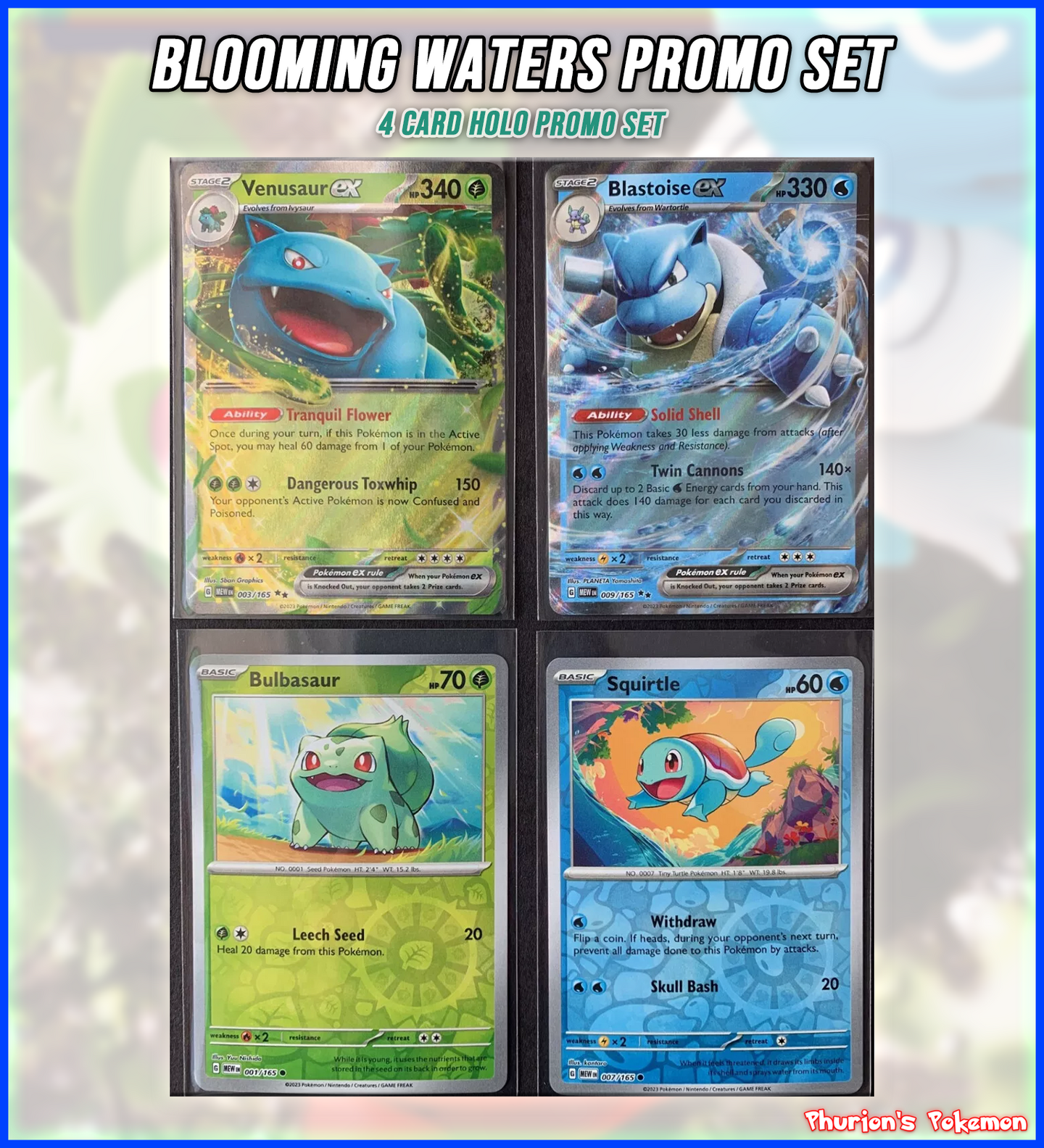 Blooming Waters Collection Card Set (Singles) (Promos)