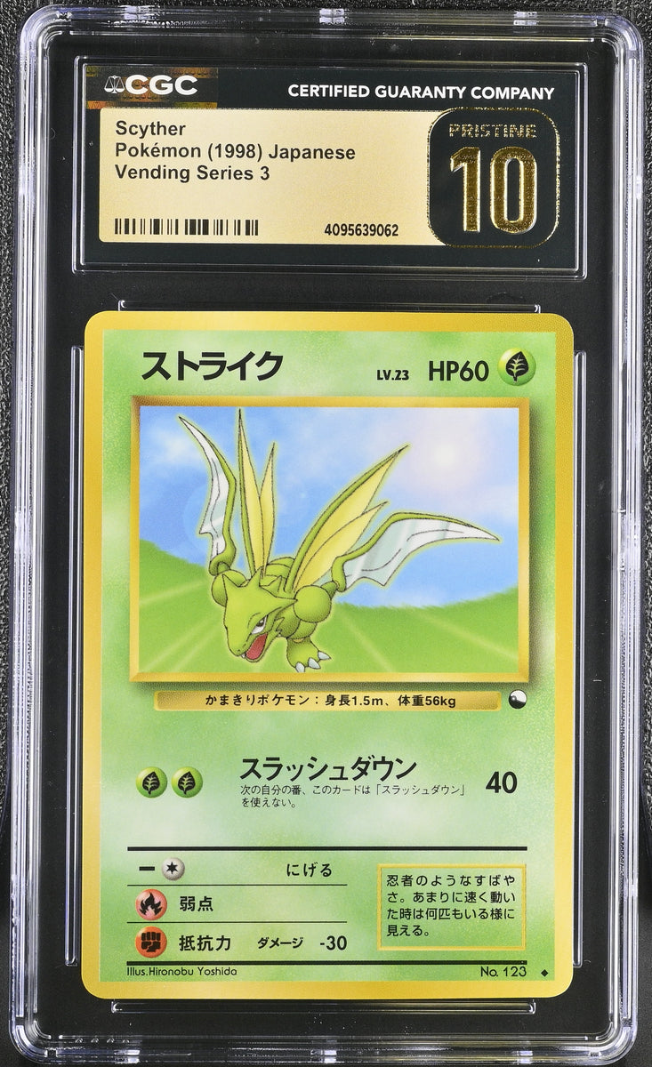 CGC PRISTINE 10 Japanese Scyther Vending Series (Graded Card) – Phurion