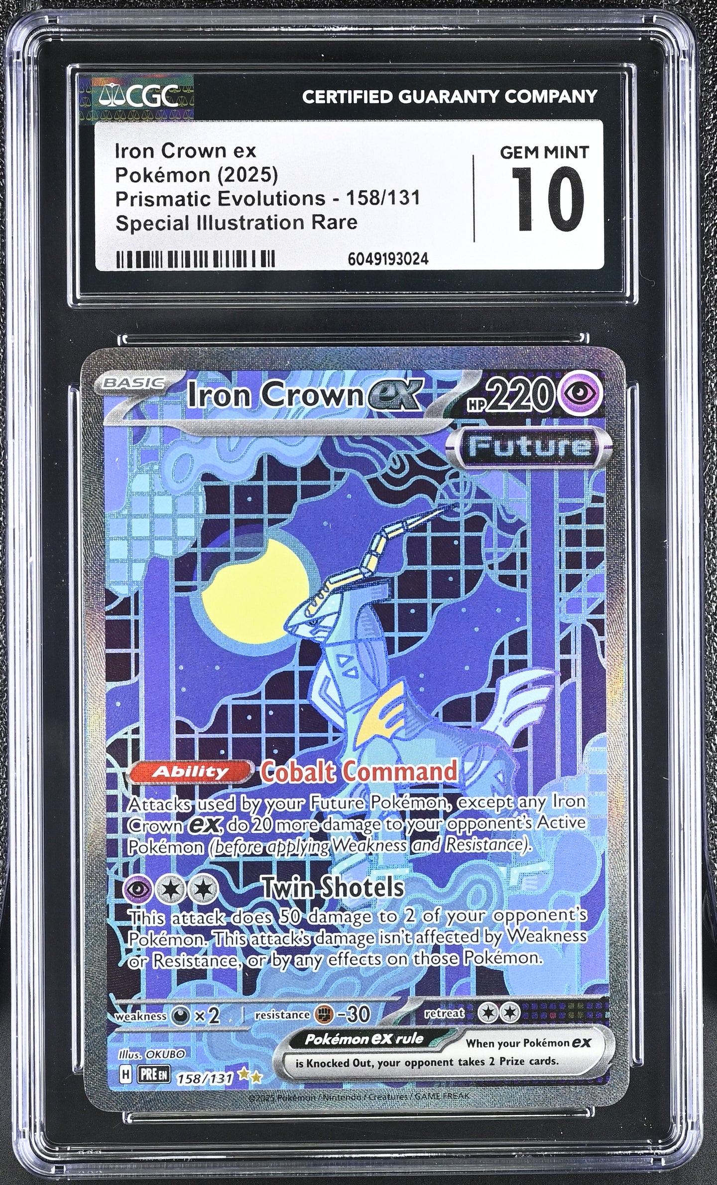 CGC GEM 10 Iron Crown ex Special Illustration Rare (Graded Card)