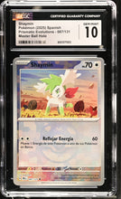 Load image into Gallery viewer, CGC GEM 10 SPANISH Shaymin Master Ball Reverse Holo (Graded Card)
