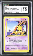 Load image into Gallery viewer, CGC GEM 10 SPANISH Abra 1st Edition Base Set (Graded Card)
