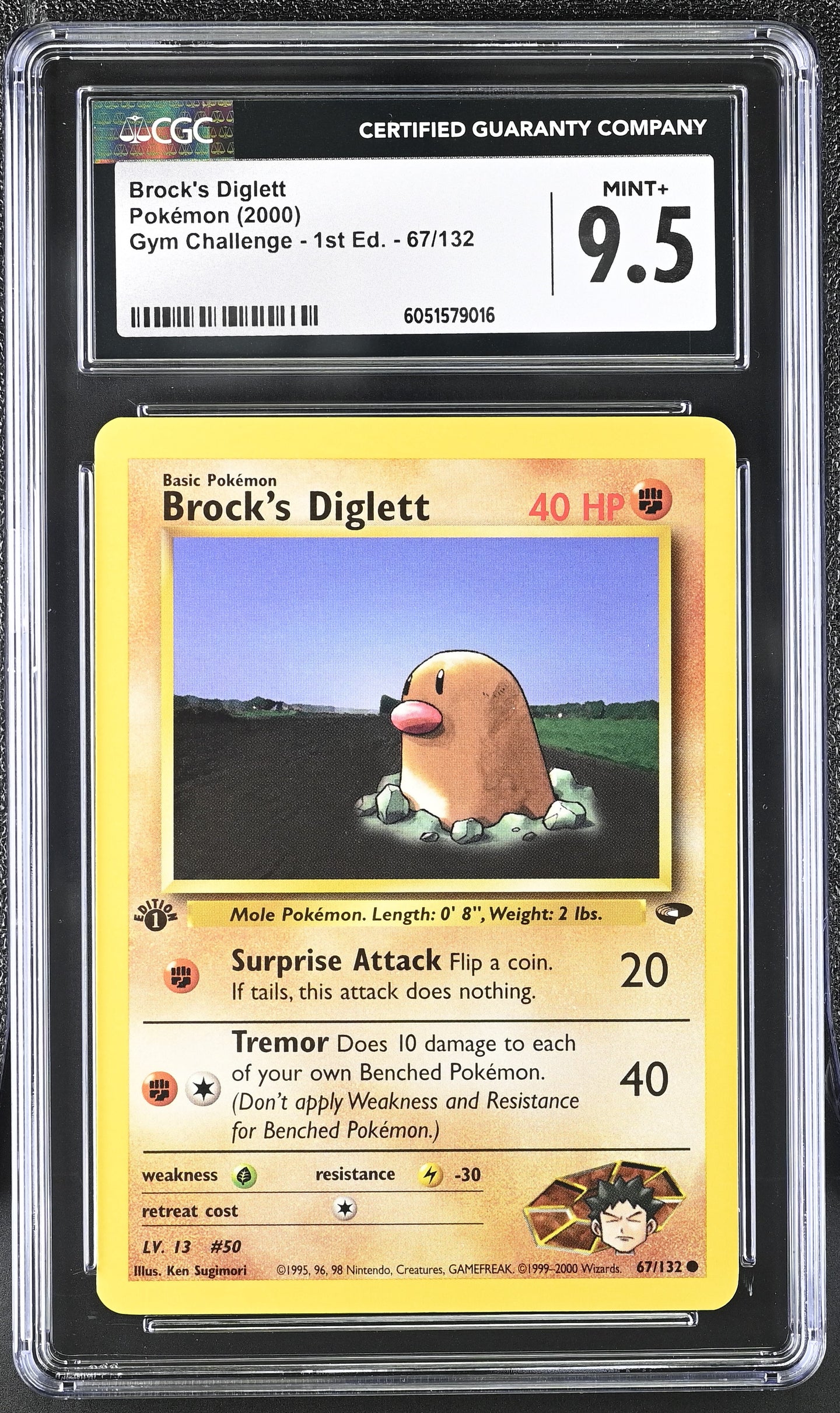 CGC 9.5 Brock's Diglett 1st Edition (Graded Card)