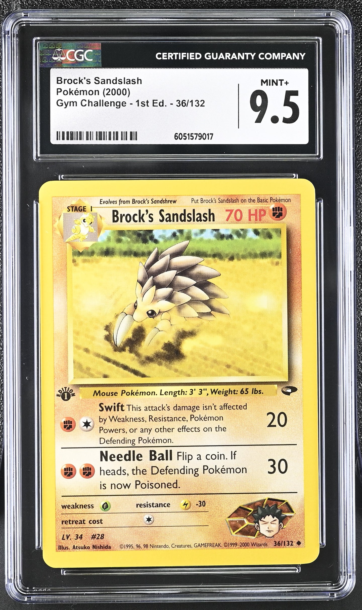 CGC 9.5 Brock's Sandslash 1st Edition (Graded Card)