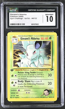 Load image into Gallery viewer, CGC GEM 10 Giovanni&#39;s Nidorina 1st Edition (Graded Card)

