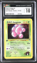 Load image into Gallery viewer, CGC GEM 10 Erika&#39;s Exeggcute 1st Edition (Graded Card)
