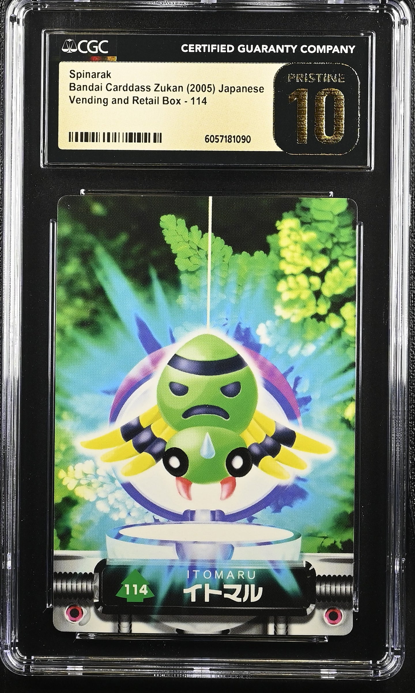 CGC PRISTINE 10 Japanese Spinarak Carddass Zukan (Graded Card)