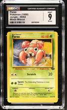Load image into Gallery viewer, CGC 9 ERROR Paras Jungle - Minor Miscut (Graded Card)
