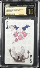 Load image into Gallery viewer, CGC PRISTINE 10 Japanese Pinsir &amp; Mr. Mime Playing Card (Graded Card)
