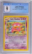 Load image into Gallery viewer, CGC 9 Light Slowbro Uncommon (Graded Card)
