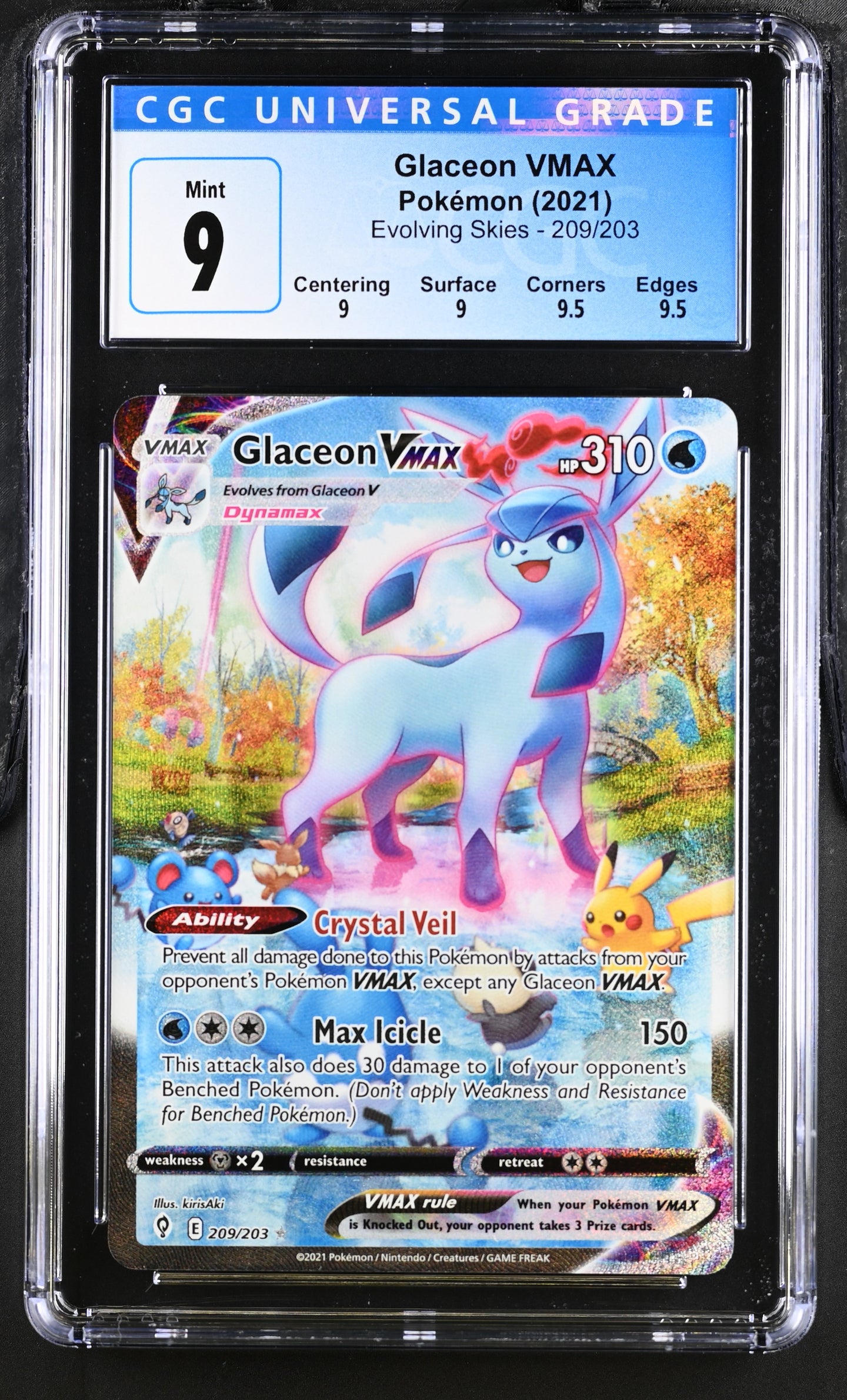 CGC 9 Glaceon VMAX Alt Art (Graded Card)