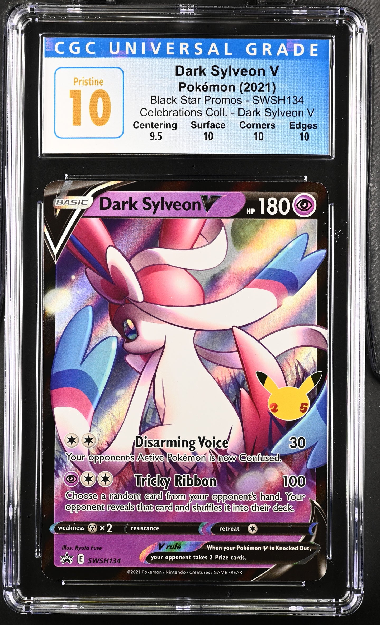 CGC PRISTINE 10 Dark Sylveon V (Graded Card)