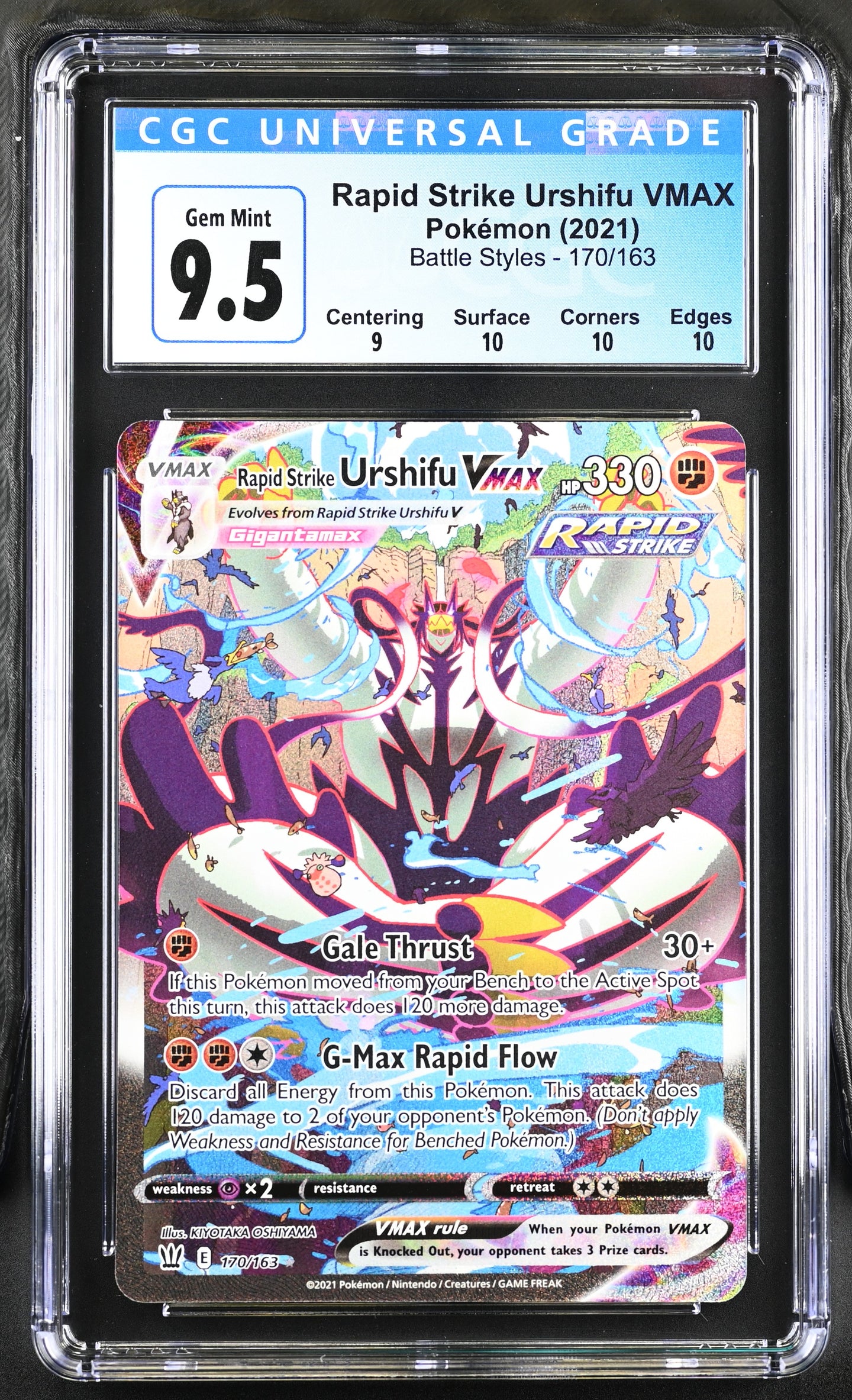 CGC GEM 10 Rapid Strike Urshifu VMAX Alt Art(Graded Card)