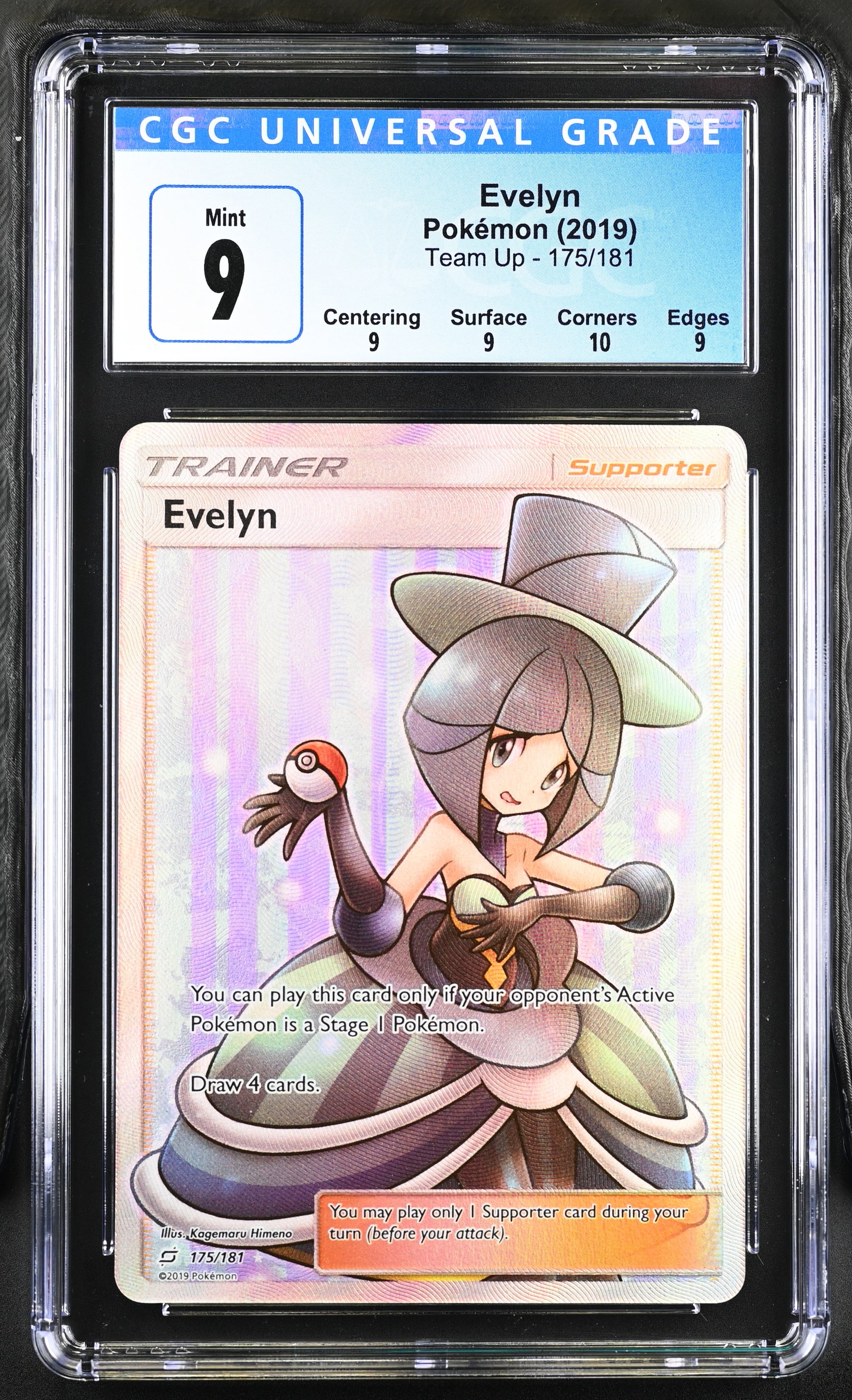 CGC 9 Evelyn Full Art Trainer (Graded Card) – Phurion