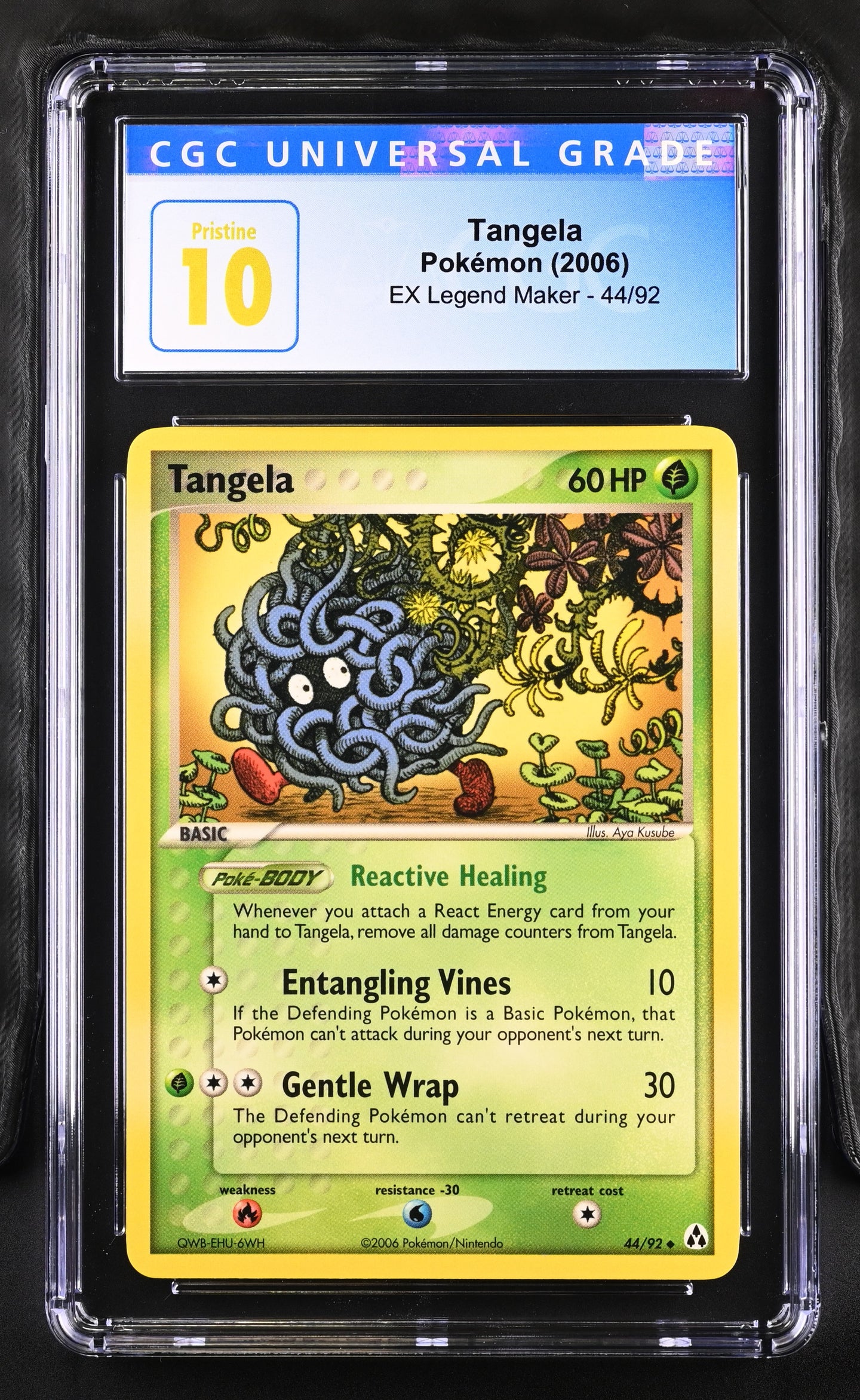 CGC PRISTINE 10 Tangela Common (Graded Card)