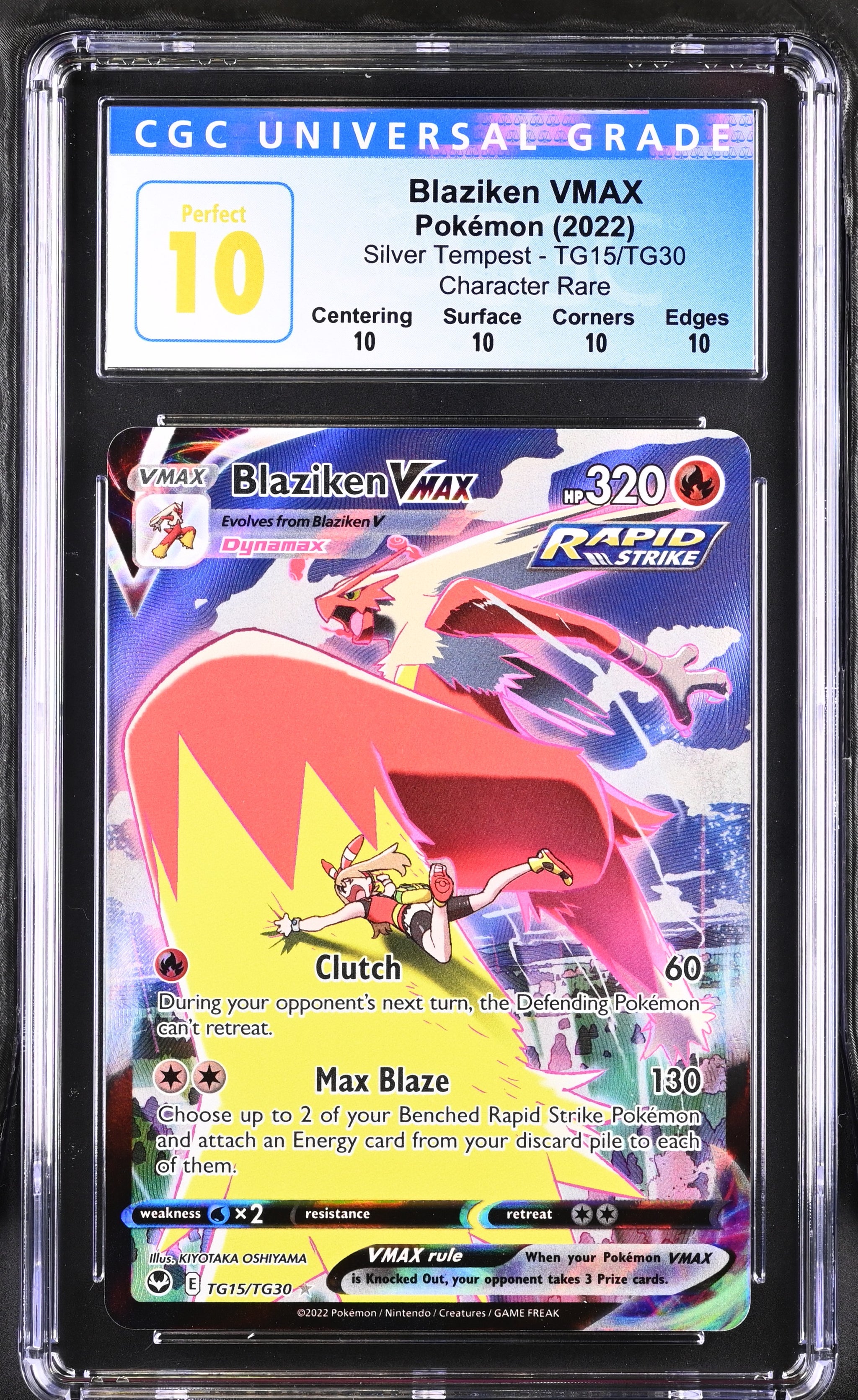 CGC PERFECT 10 Blaziken VMAX Character Rare [POP 5] (Graded Card) – Phurion