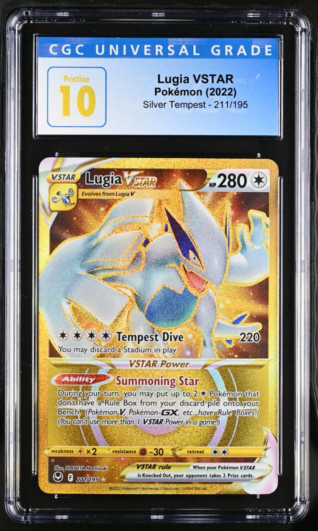 CGC PRISTINE 10 Lugia VSTAR Gold (Graded Card) Phurion CGC PRISTINE 10 Lugia VSTAR Gold (Graded Card) Phurion