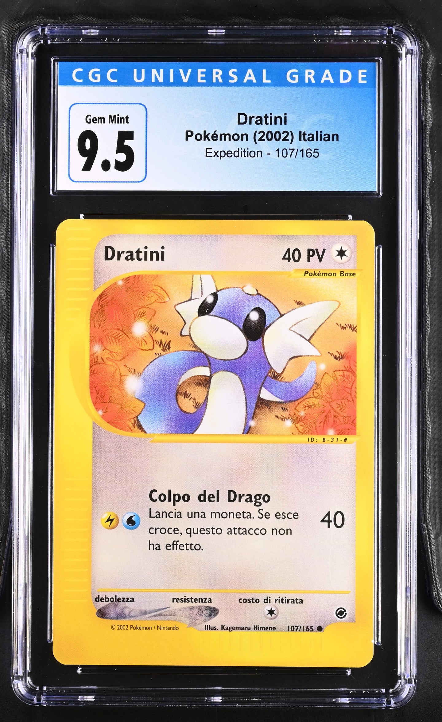 CGC 9.5 ITALIAN Dratini (Graded Card)