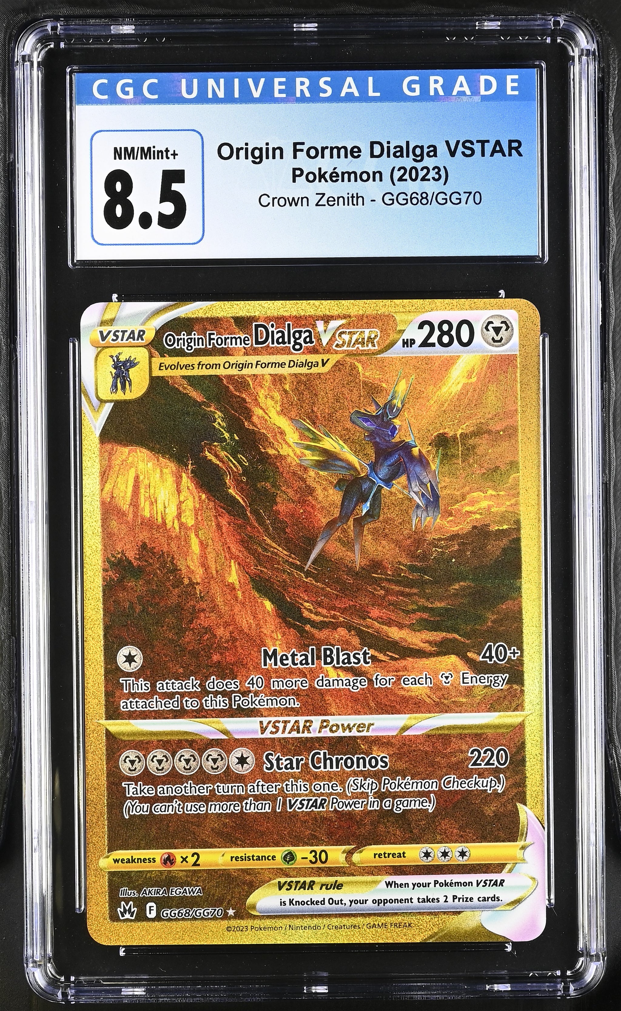 gold dialga pokemon card CGC 8.5 Origin Forme VSTAR (Graded Card) – Phurion Note:Collect Aura 9 cidMjE5NjcyODYxPSA9 Weakness / Resistance / Rules Reference Cards -