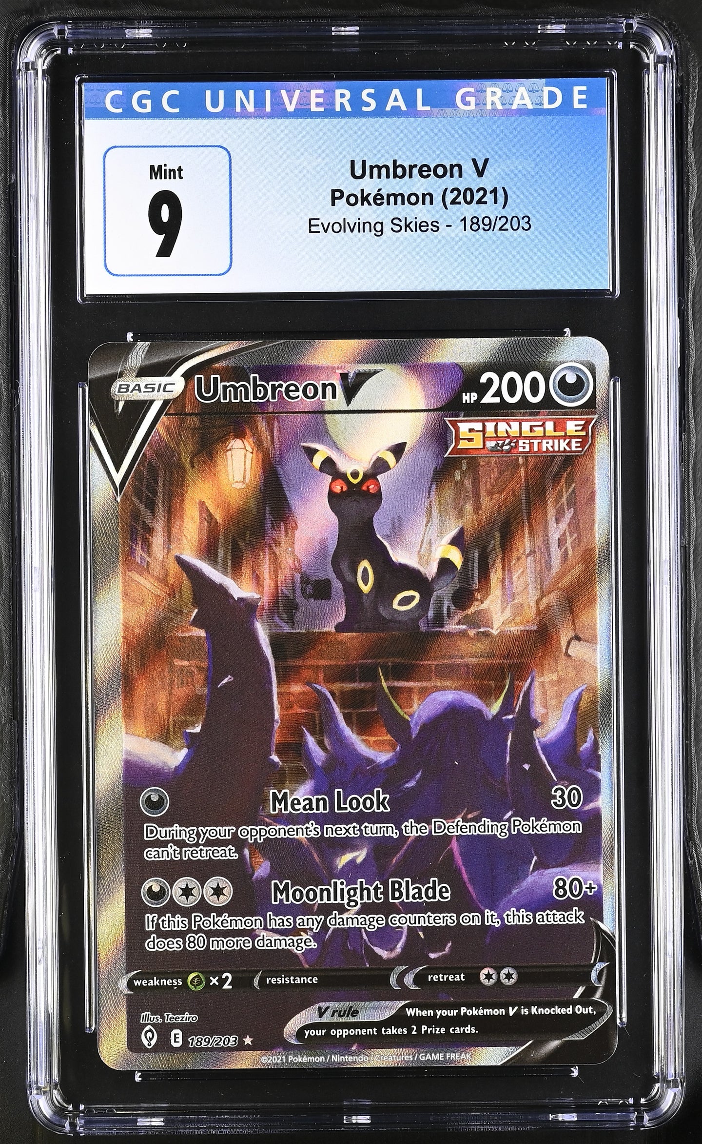 CGC 9 Umbreon V Alt Art (Graded Card) Phurion CGC 9 Umbreon V Alt Art (Graded Card) Phurion