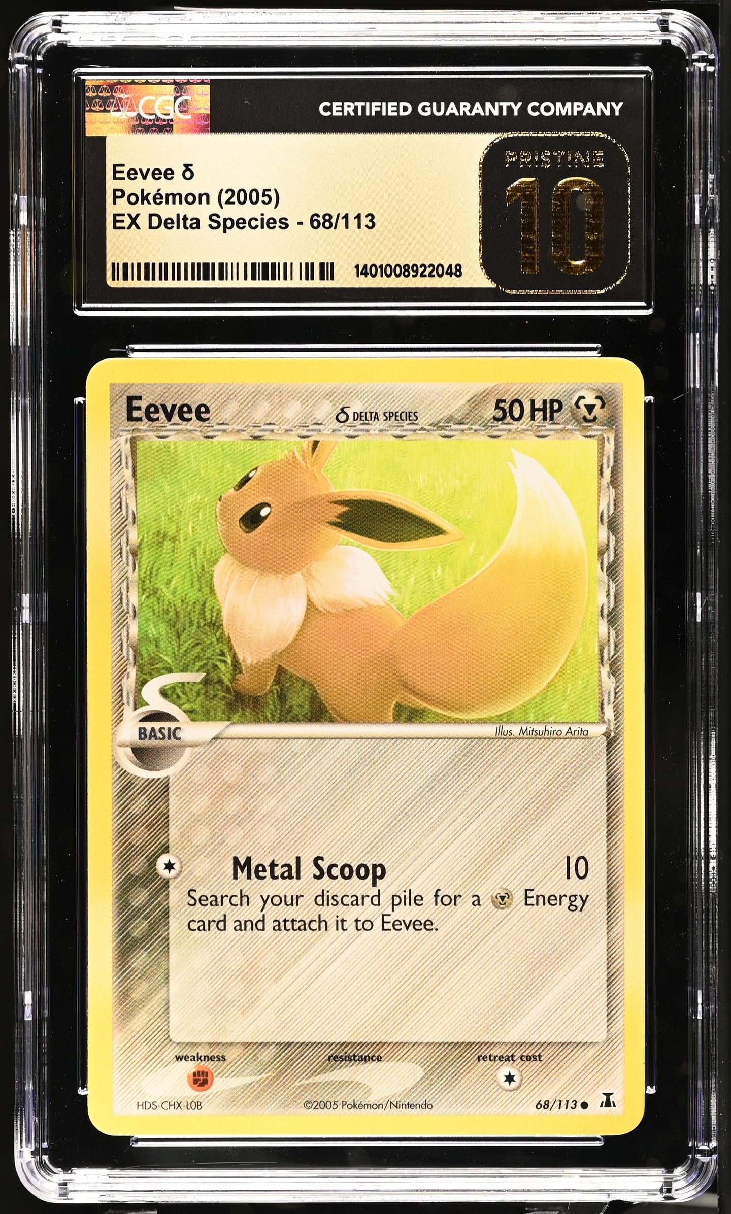 CGC PRISTINE 10 Eevee Delta Species (Graded Card)