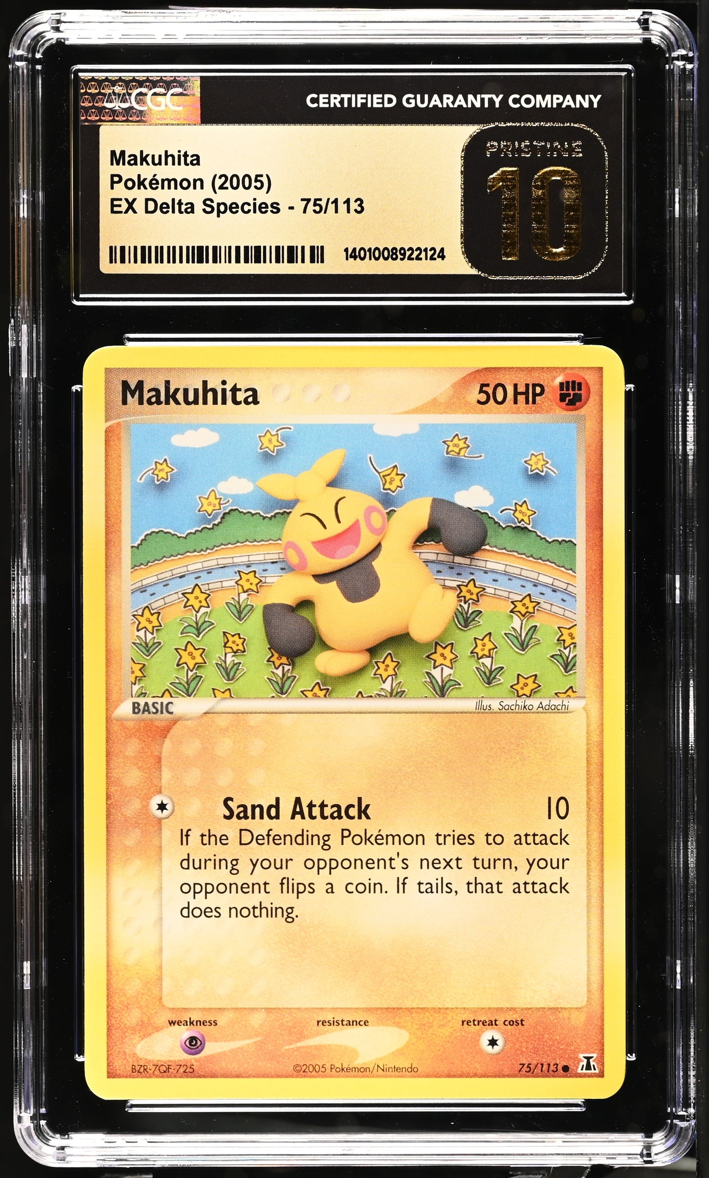 CGC PRISTINE 10 Makuhita Common (Graded Card)