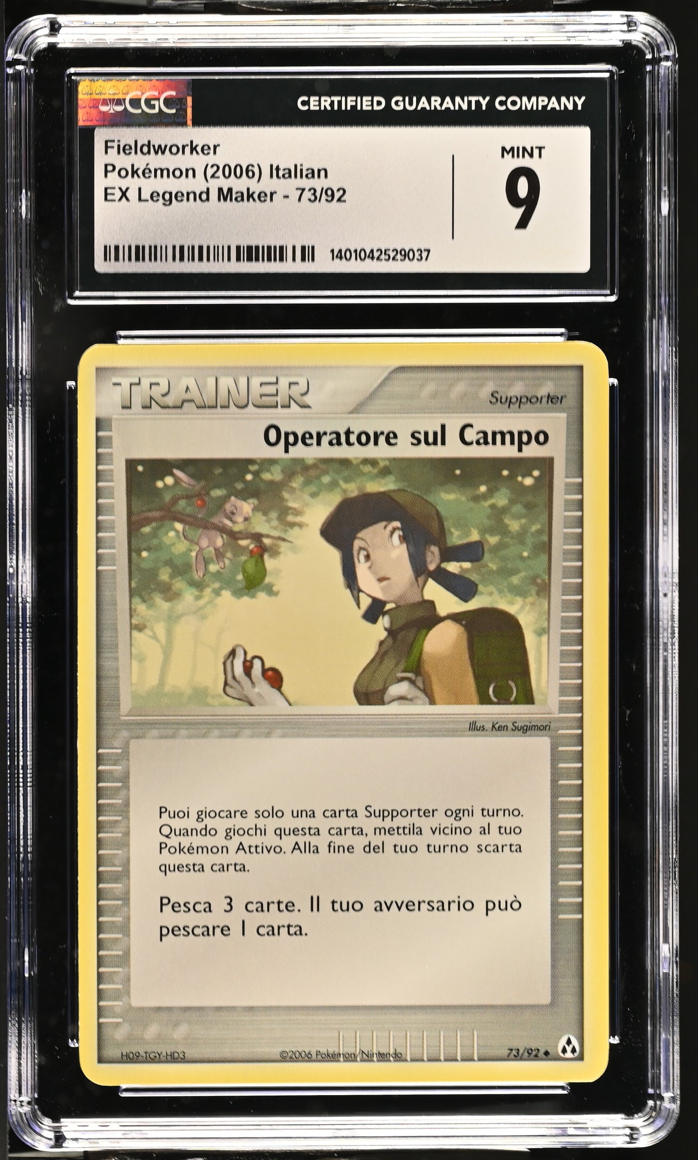 CGC 9 ITALIAN Fieldworker (Graded Card)