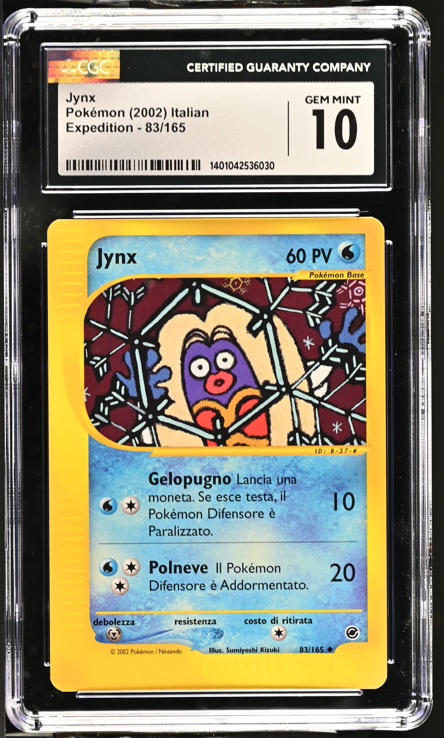 CGC GEM 10 ITALIAN Jynx Uncommon (Graded Card)