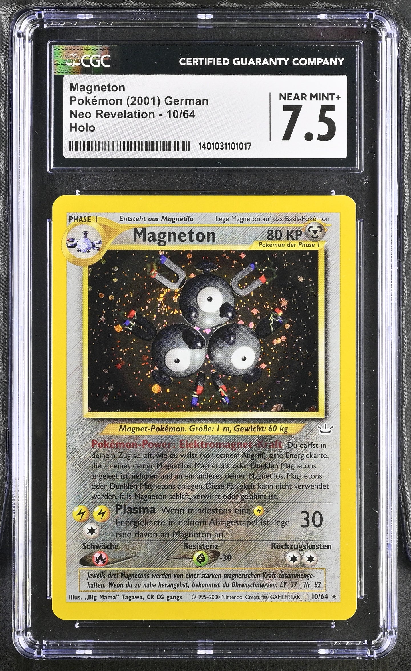 CGC 7.5 GERMAN Magneton Holo (Graded Card)