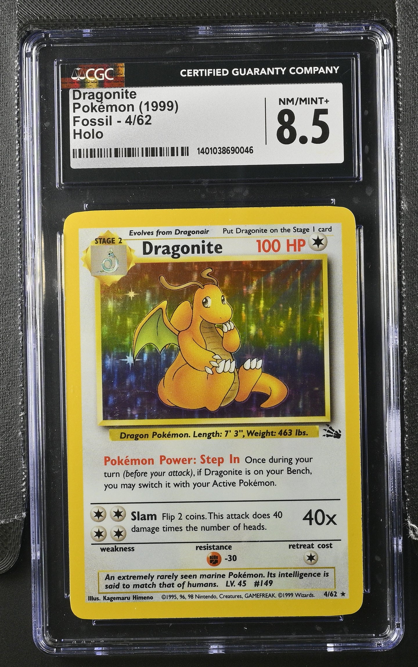 CGC 8.5 Dragonite Holo (Graded Card)