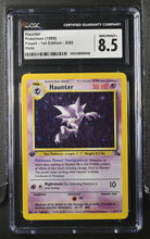 Load image into Gallery viewer, CGC 8.5 Haunter 1st Edition Holo (Graded Card)
