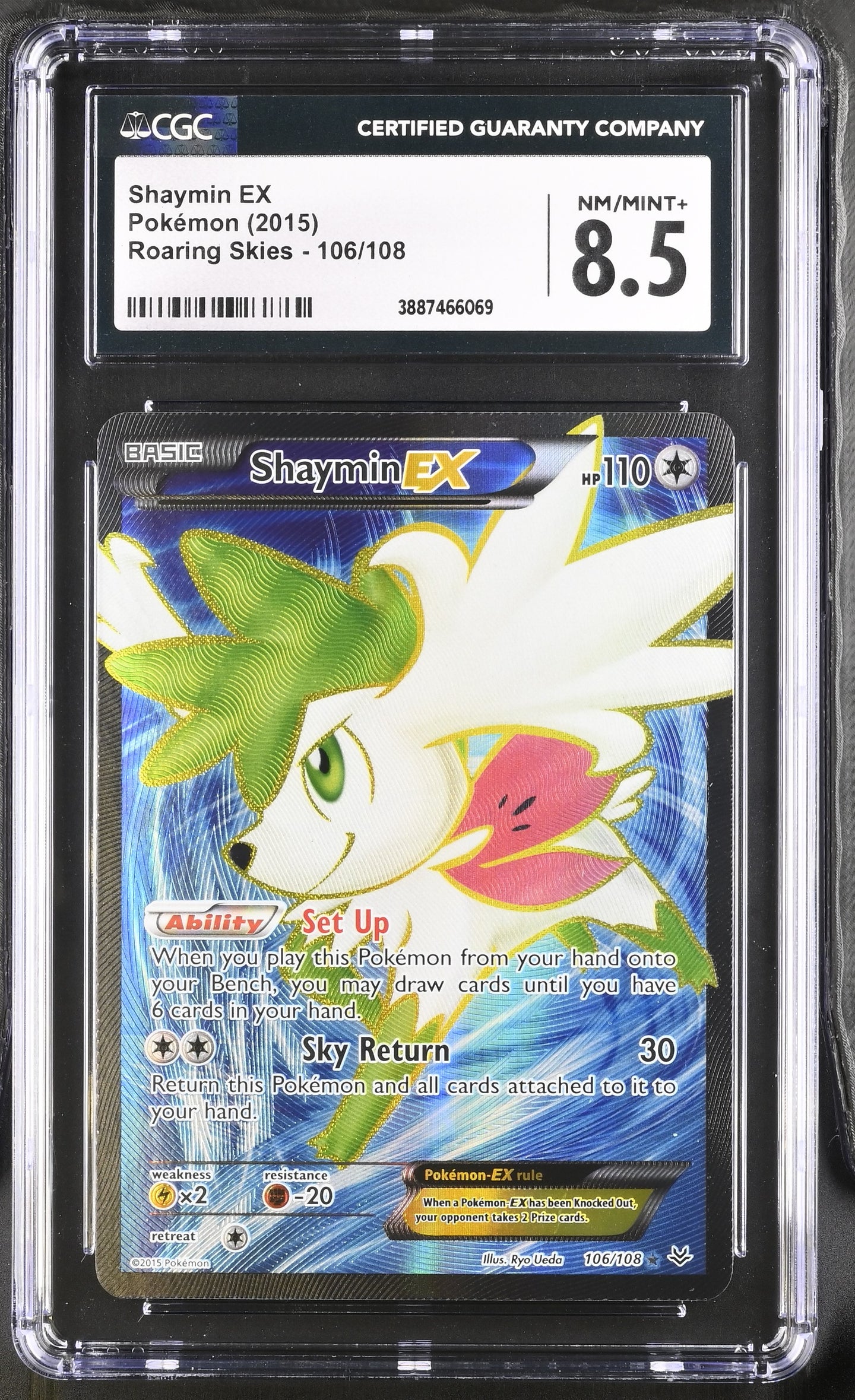 pokemon card shaymin ex full art CGC 8.5 Shaymin EX Full Art (Graded Card) – Phurion