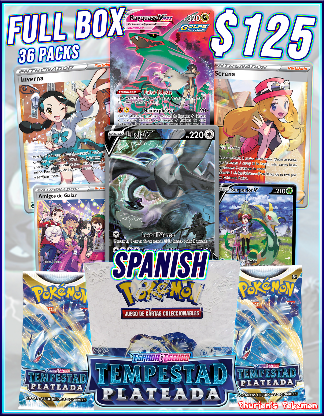 SPANISH FULL BOX Silver Tempest (36 Packs) (Personal Break)