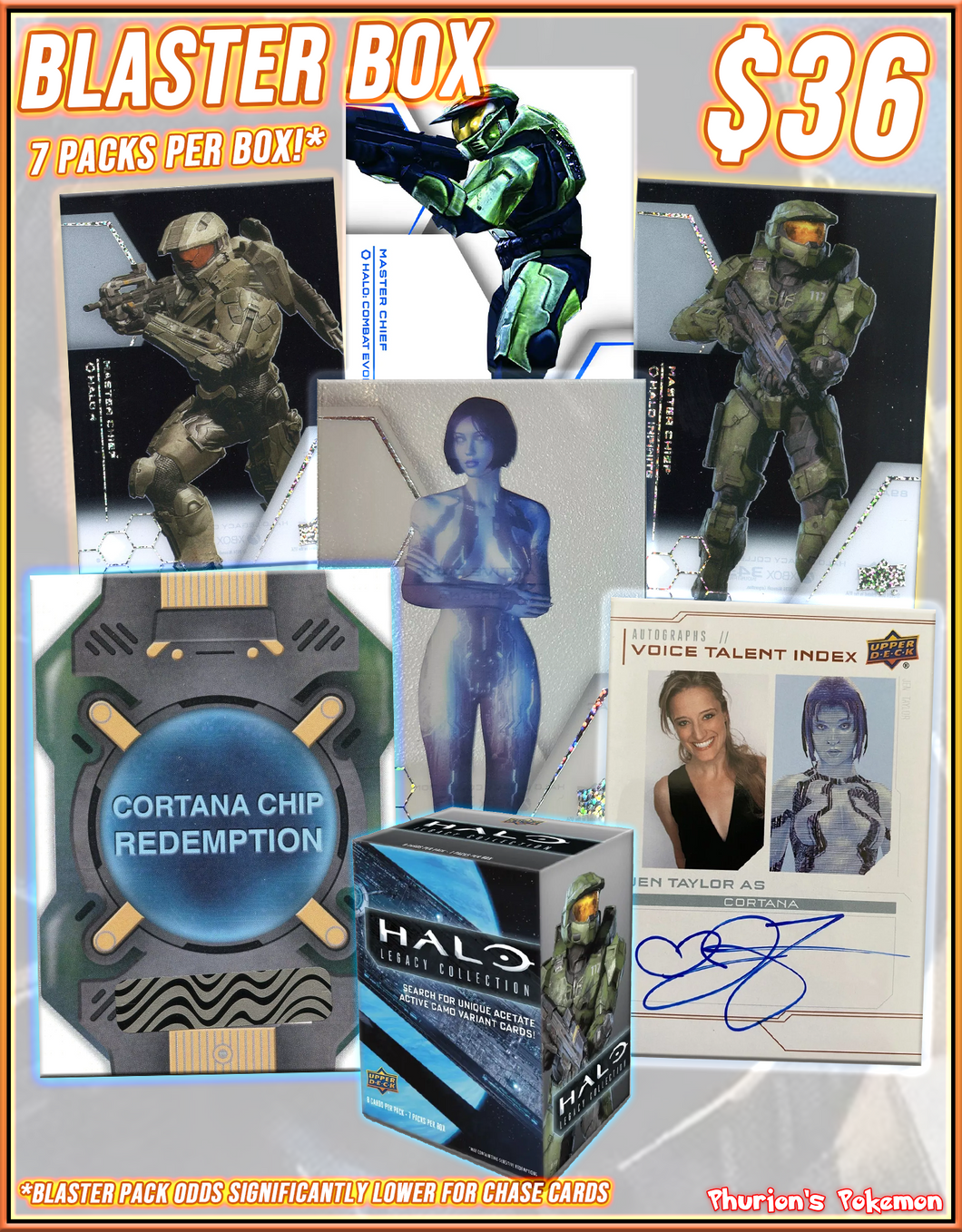 halo legacy collection booster box BLASTER 1x Options:Sealed Box (5) vintage packs all 200 cards have BREAKSAVER: POKEMON REPACK GOLD
