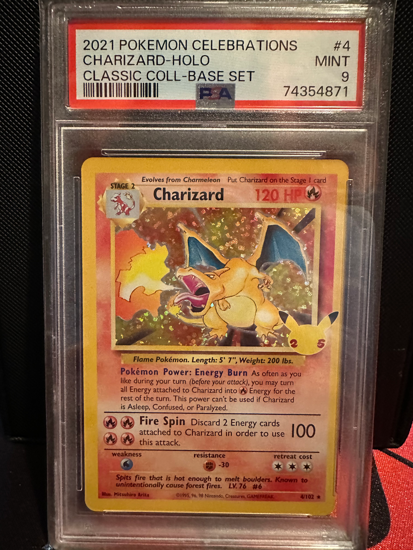 PSA 9 Charizard Classic Collection Holo (Graded Card)