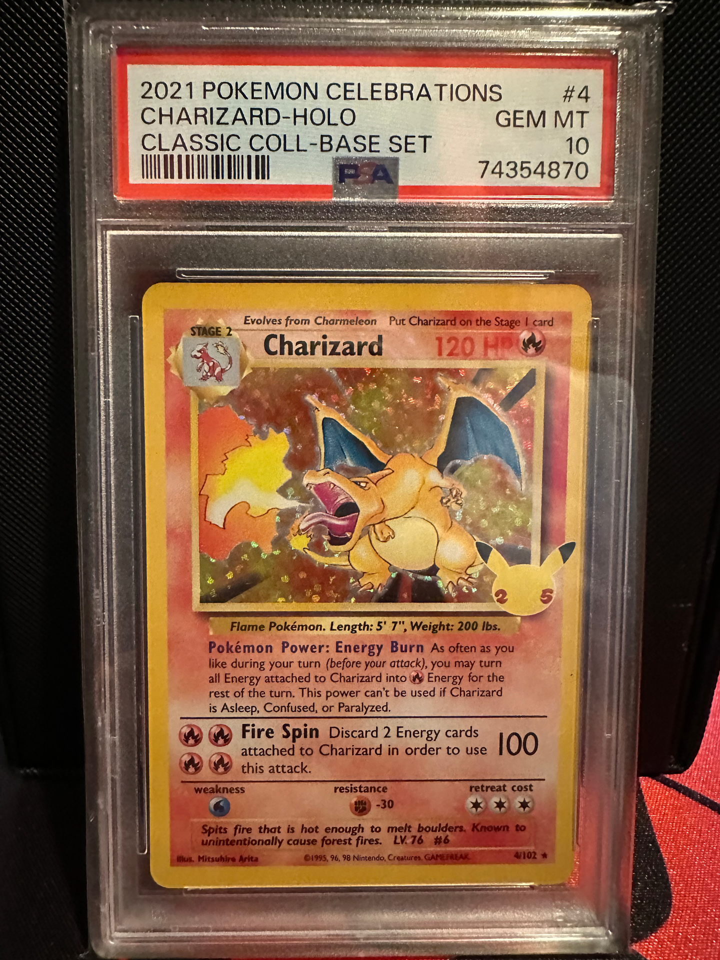 PSA 10 Charizard Classic Collection Holo (Graded Card)