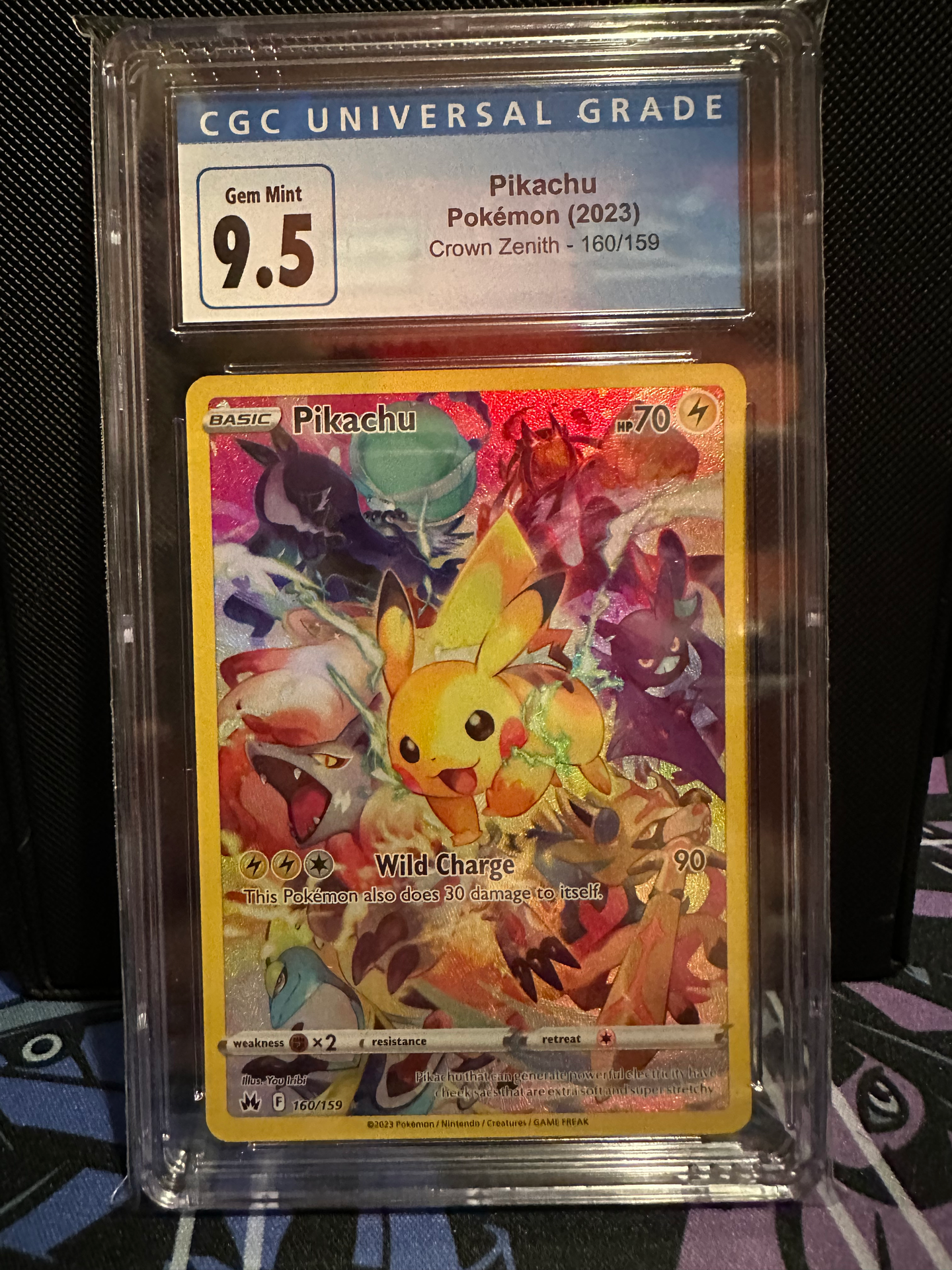 CGC 9.5 Pikachu Secret Rare Full Art (Graded Card)