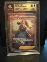 Load image into Gallery viewer, BGS 9.5 Cynthia&#39;s Ambition Full Art Trainer (Graded Card)
