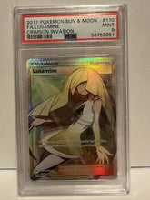 Load image into Gallery viewer, PSA 9 Lusamine Full Art Trainer (Graded Card)
