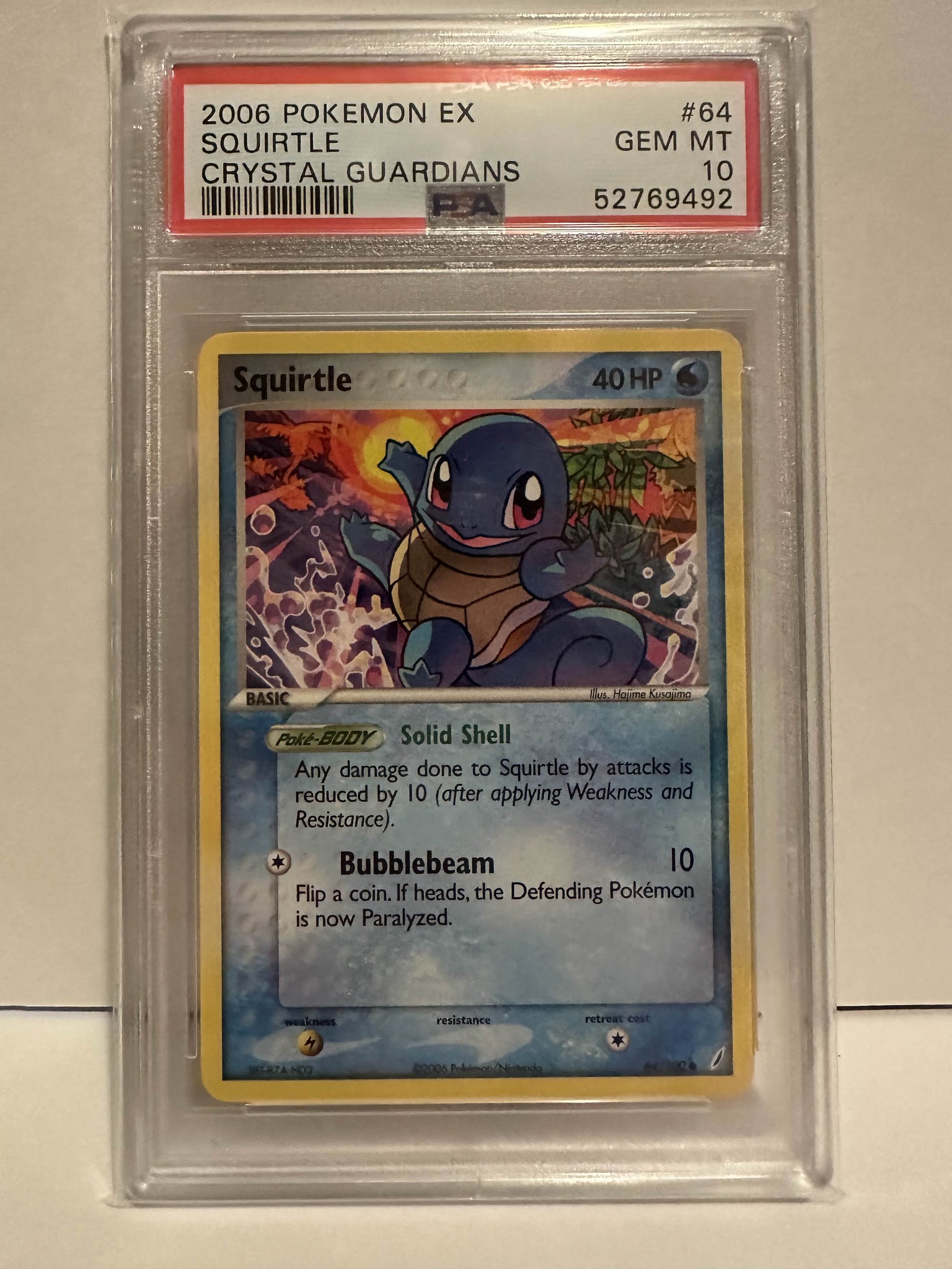 PSA 10 Squirtle Sunset Common (Graded Card) PSA 10 Squirtle Sunset Common (Graded Card)