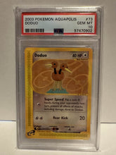 Load image into Gallery viewer, PSA 10 Aquapolis Doduo (Graded Card)
