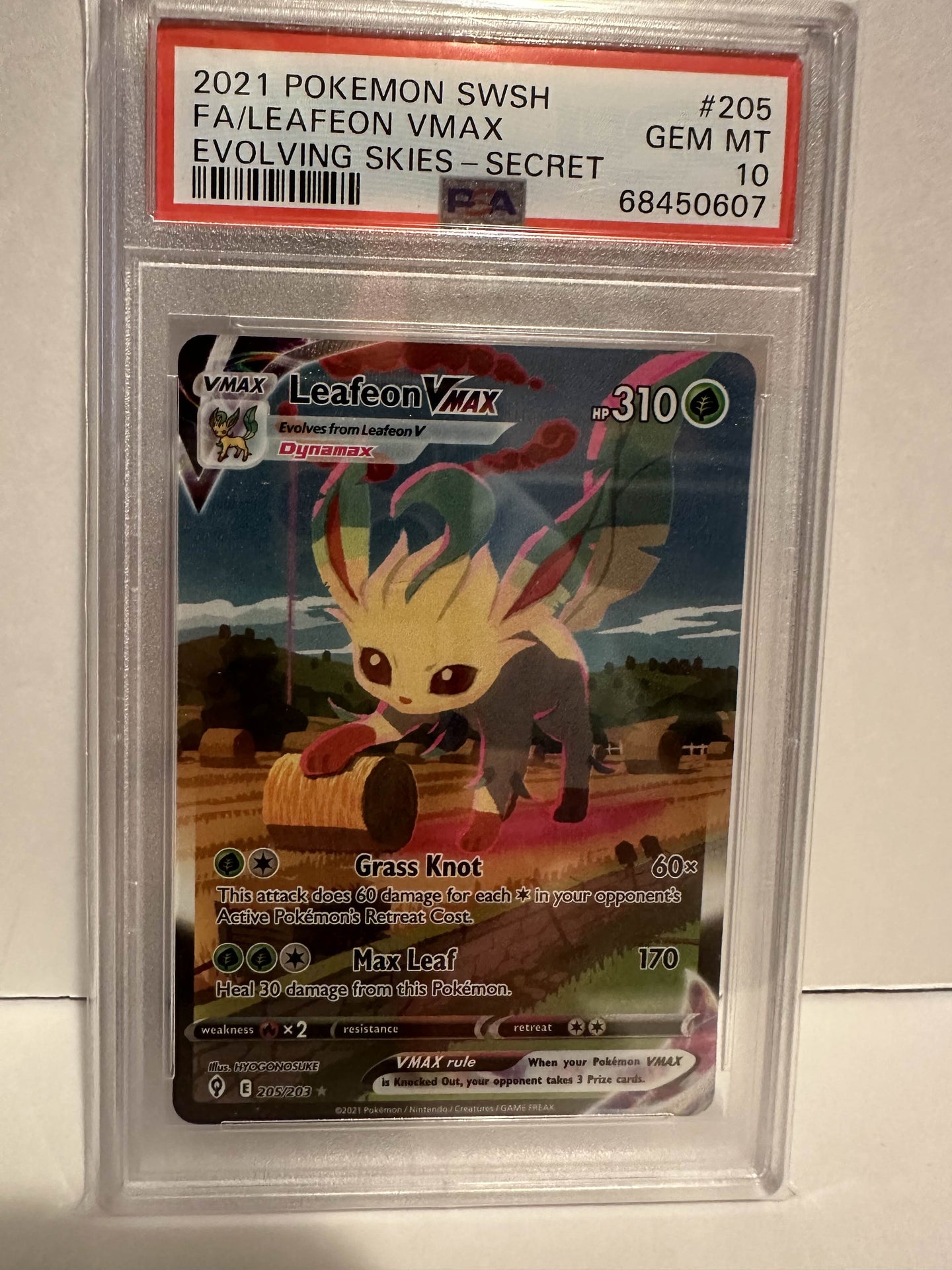 PSA 10 Leafeon VMAX Alt Art (Graded Card) Phurion PSA 10 Leafeon VMAX Alt Art (Graded Card) Phurion