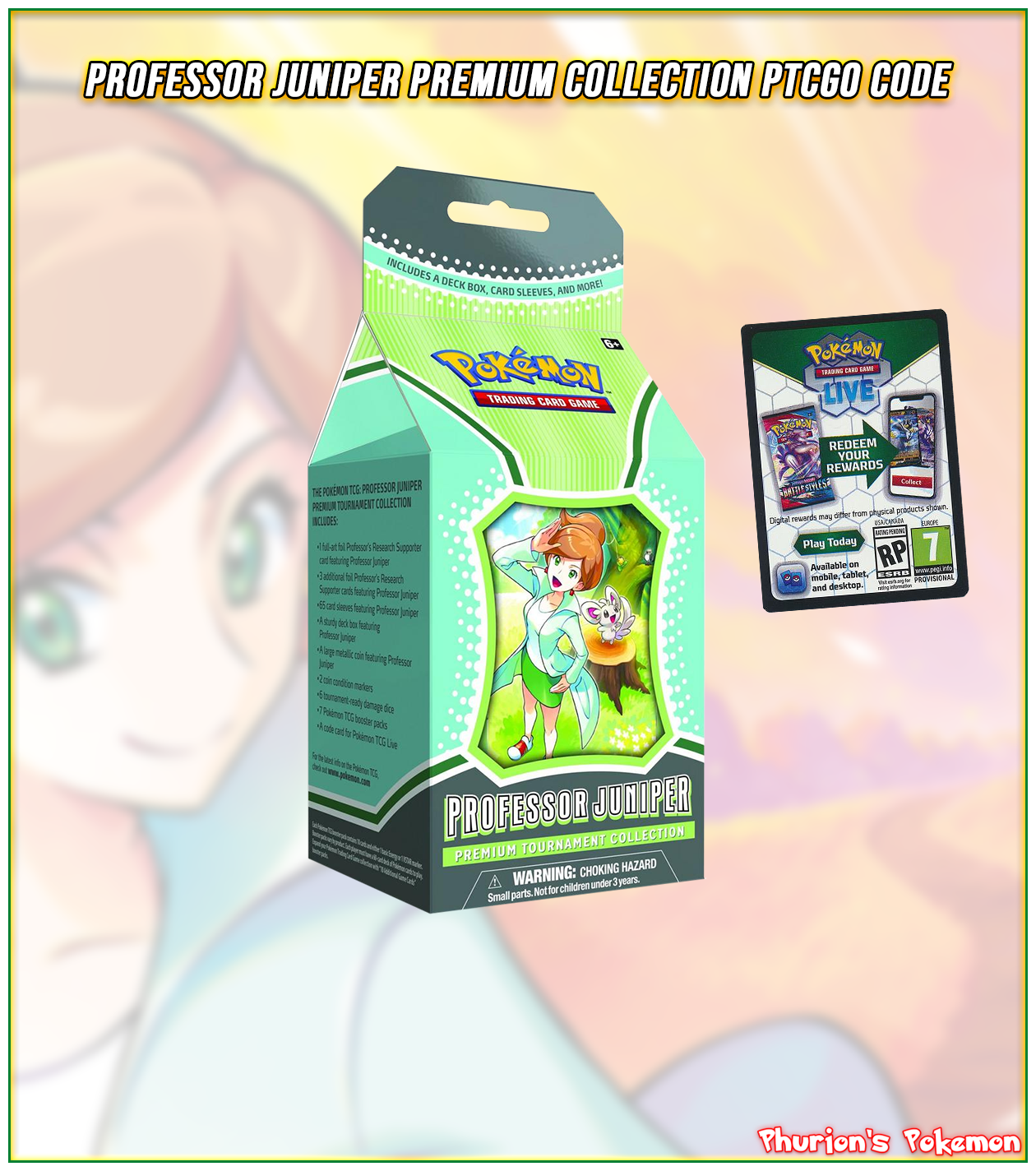 Professor Juniper Premium Collection PTCGO Code – Phurion