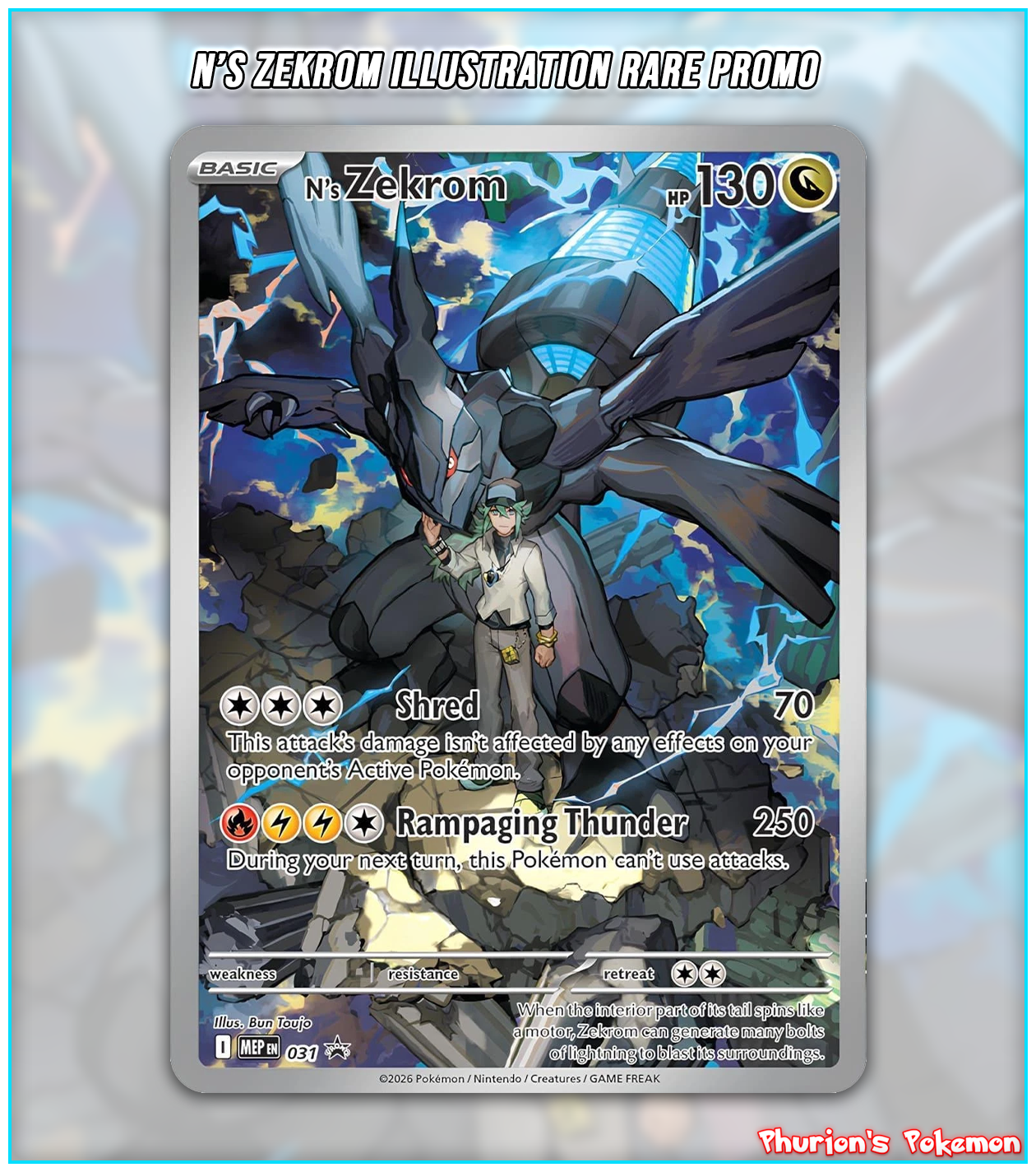 N's Zekrom Illustration Rare ETB Promo (Singles) (Promos) – Phurion