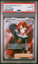 Load image into Gallery viewer, PSA 10 Arezu Full Art Trainer (Graded Card)
