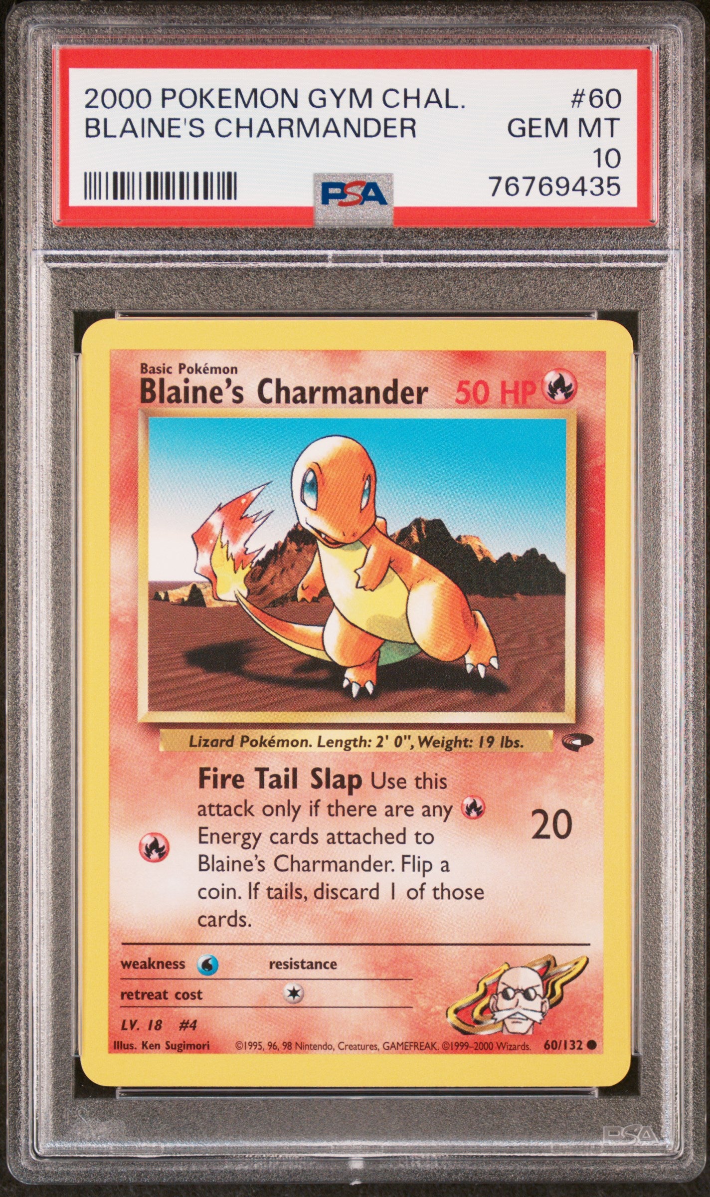 PSA 10 Blaine's Charmander (Graded Card)