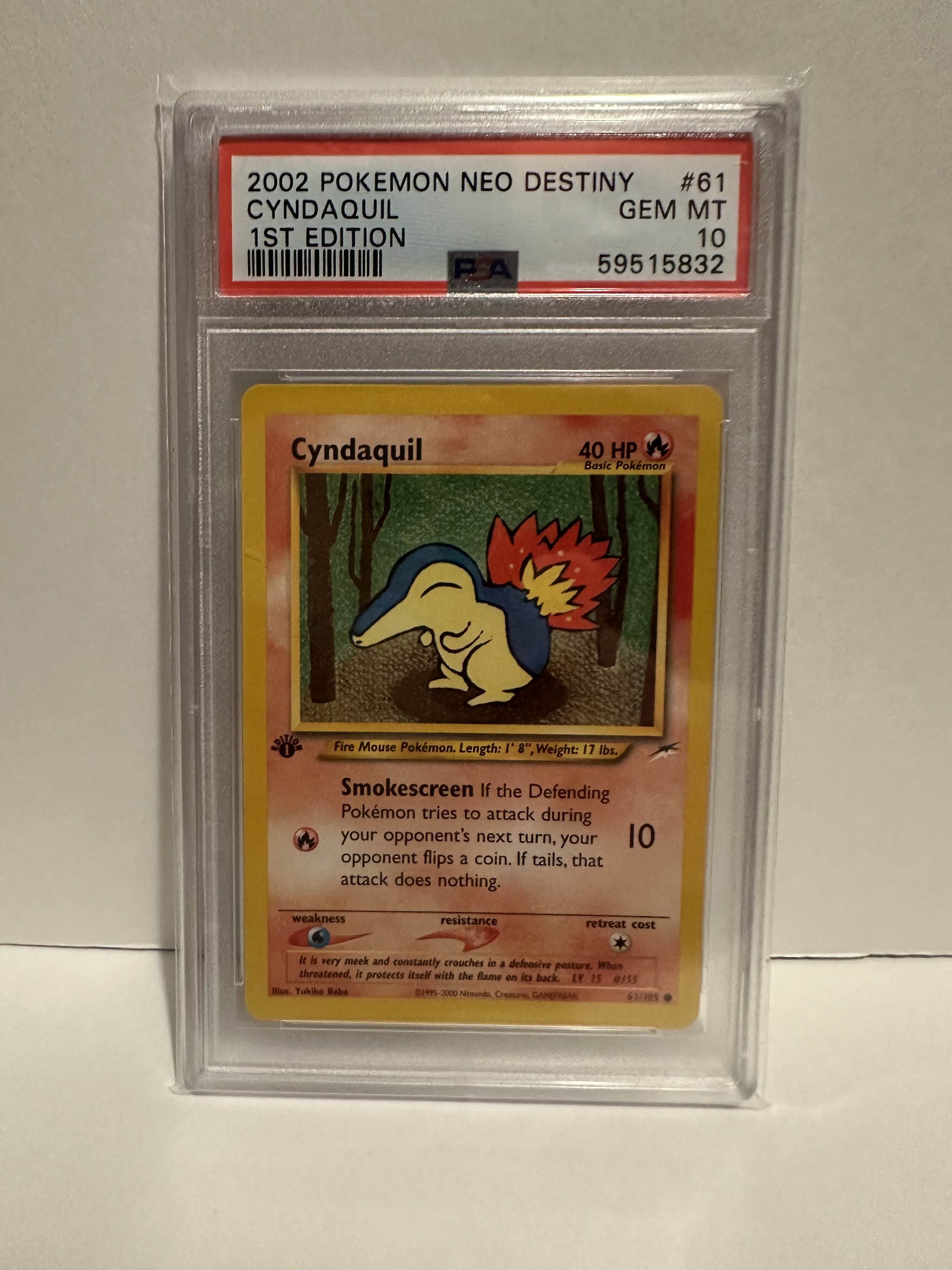 pokemon cards cyndaquil EX 2 Description coming soon... Pokemon Card Cyndaquil McDonald's Promo