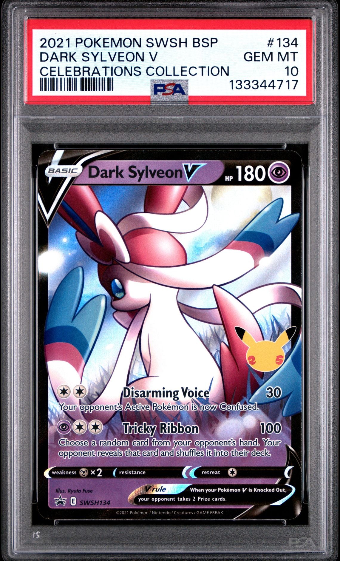 PSA 10 Dark Sylveon V Promo (Graded Card)  Phurion